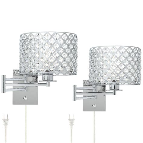 Chrome, Plug-In Wall Lamps | Lamps Plus