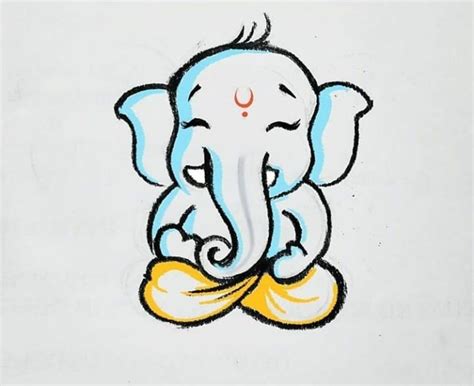 Pin on GANNU...!! | Book art drawings, Ganesha drawing, Ganesh art paintings