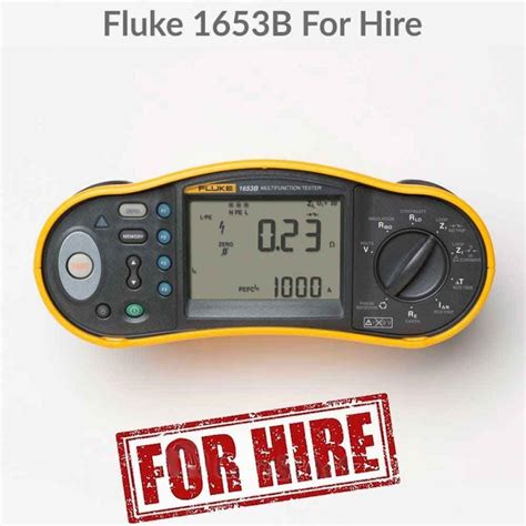 Fluke 1653B Installation Tester Hire | Hire Fluke 1653B MFT