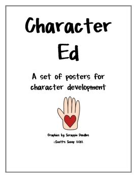 Character Ed Posters by Sandy Scott | Teachers Pay Teachers