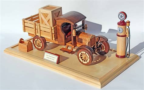 A woodworking plan for building the classic 1925 Ford Model T truck