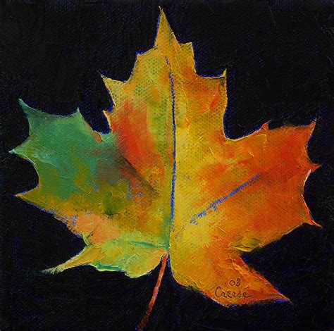 Maple Leaf Painting by Michael Creese - Fine Art America