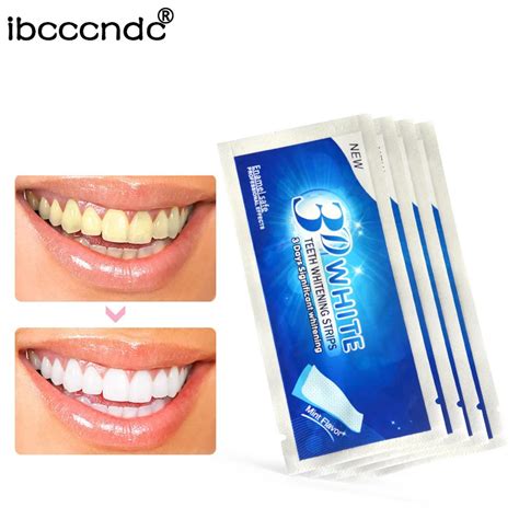 Pro 3D Whitening Gel Strips Bright White Dental Treatment Teeth ...