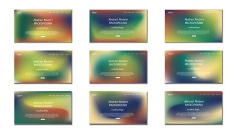 Set of Sign Up and Sign In forms. Colorful gradient. gradient uiux ...