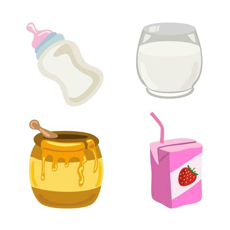 vector emoji milk milk carton honey 6923718 Vector Art at Vecteezy