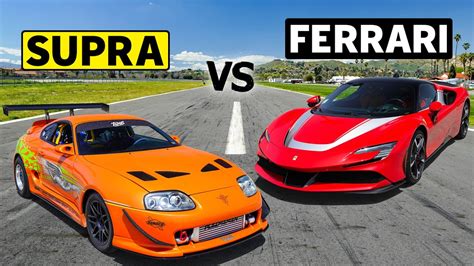 Fast & Furious Tribute Supra vs Ferrari SF90 Stradale - Turbo and Stance