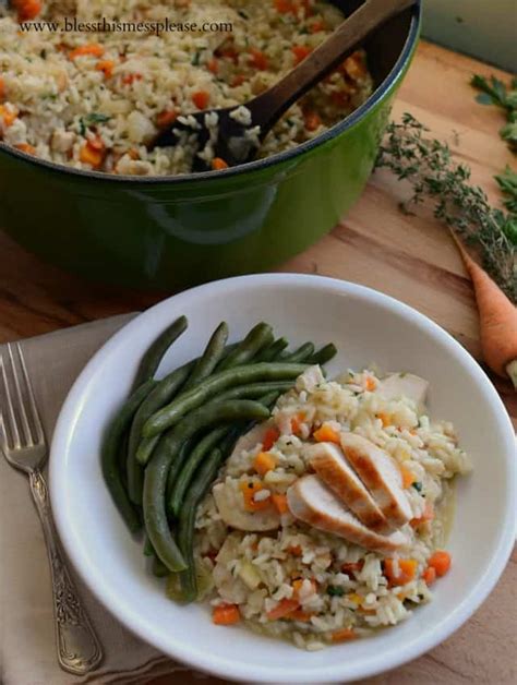 Stove Top Chicken and Rice - Bless This Mess