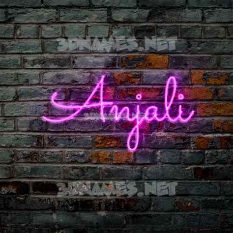 Preview of Pink Neon 3D name for "anjali"