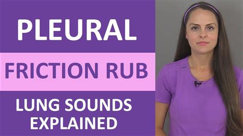 Pleural Friction Rub Lung Sounds Audio, Causes | Pleural Rub Breath Sounds NCLEX - YouTube