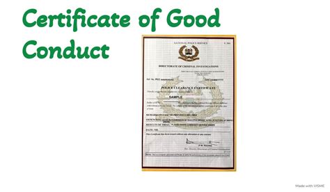 Certificate Of Good Conduct Kenya 2024 - Printable Online