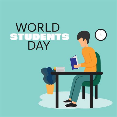 world students day post design 12825101 Vector Art at Vecteezy