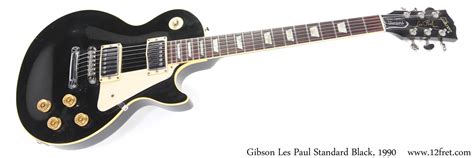 Gibson Les Paul Standard Black, 1990 | www.12fret.com