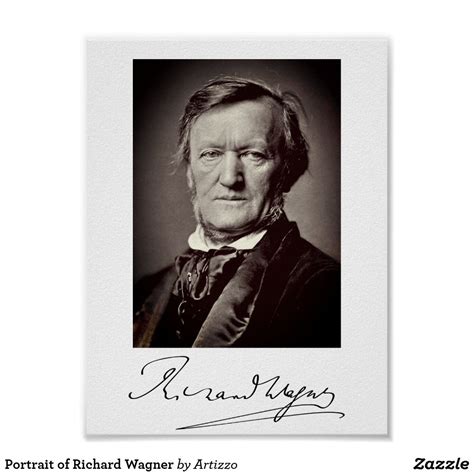 Portrait of Richard Wagner Poster | Zazzle | Portrait, Poster, Creating art