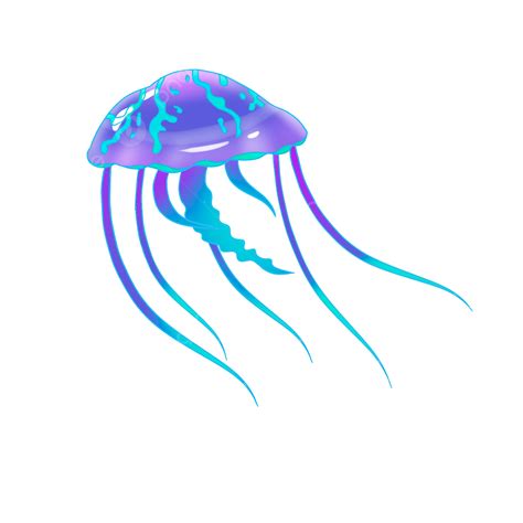 Blue Jellyfish PNG Picture, Violet Blue Jellyfish Clip Art, Violet Blue, Jellyfish, Clipart PNG ...