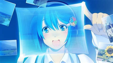 Madobe nanami, windows 7, girl, anime, manga, blue, HD wallpaper | Peakpx