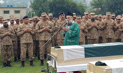 Martyred army soldier laid to rest in Battagram - Pakistan - DAWN.COM