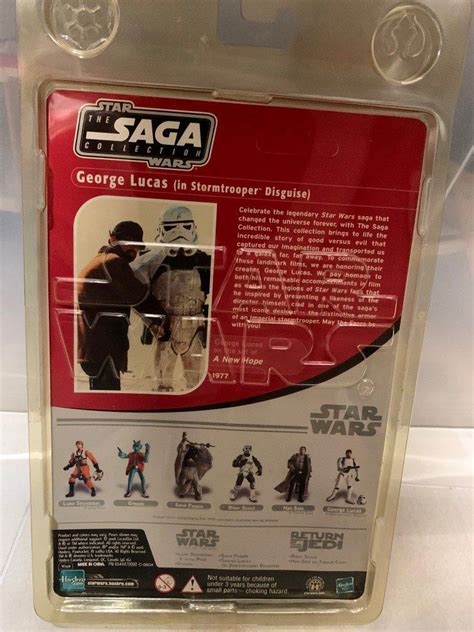 Rare Star Wars Saga Collection 3.75 inch George Lucas in Stormtrooper disguise with original ...