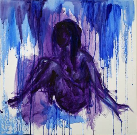 Purple Mood Painting by Patricia Sanyal | Saatchi Art