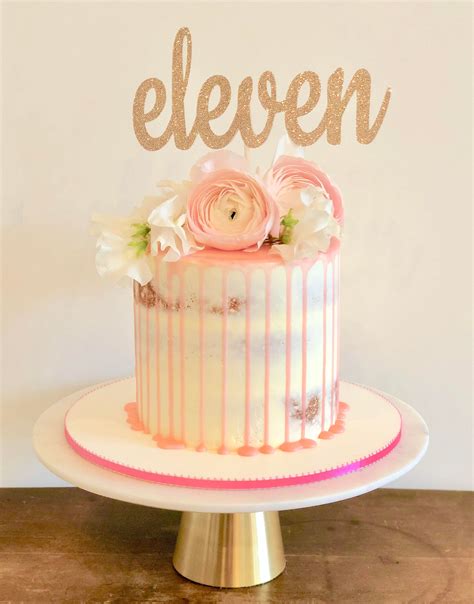 "Eleven cake topper. This adorable cake topper features the word ...