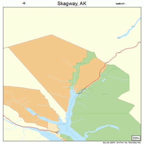 Skagway Alaska Street Map 0270760