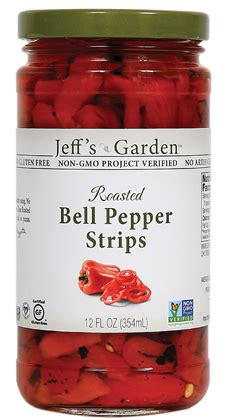 Roasted Red Bell Pepper Strips | Kosher, Vegan, Gluten Free | Jeff's Garden Foods