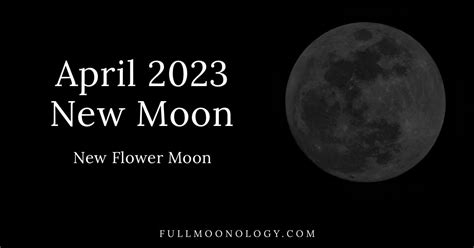 April 2023 New Moon, the new moon in Aries - FullMoonology