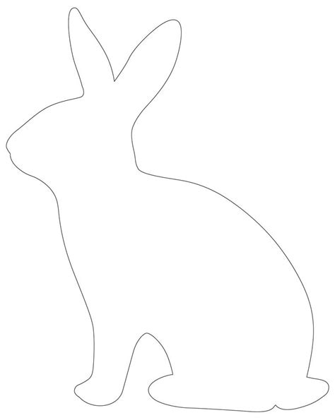 Pearl Rabbit Template | Free Printable Coloring Page