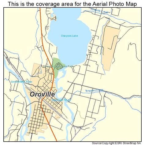 Aerial Photography Map of Oroville, WA Washington