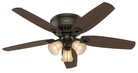 Hunter 53327 52" Builder New Bronze Ceiling Fan with Light Kit