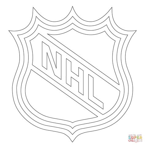 NHL Logo coloring page | Free Printable Coloring Pages