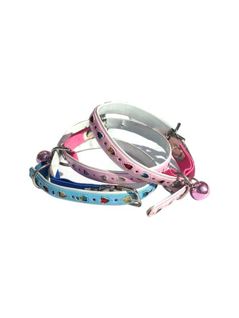 Cat Collar with Hearts and Bell – naturoPETic