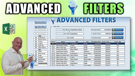 Learn How To Create This AMAZING Excel ONE CLICK Dynamic Filter Workbook - YouTube