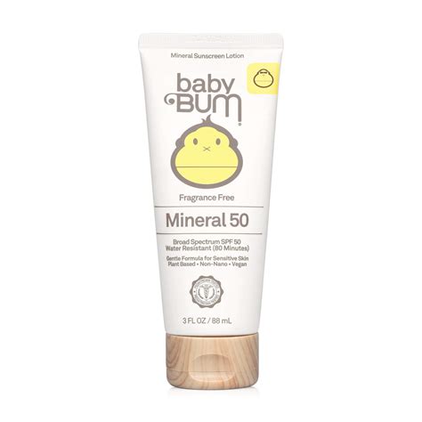 Baby Bum SPF 50 Sunscreen Lotion | Mineral UVA/UVB Face and Body ...