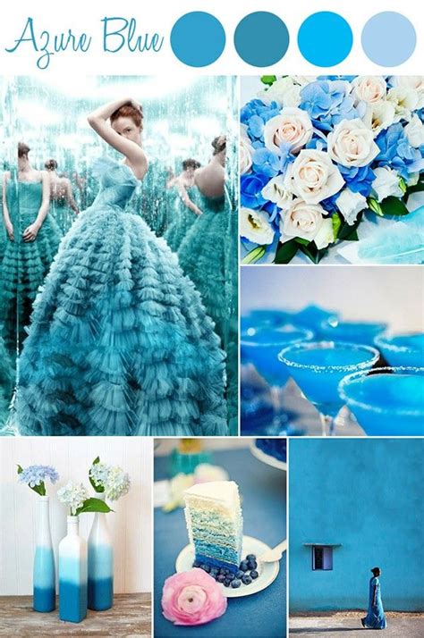 Azure blue destination wedding color inspiration Best Wedding Colors, Wedding Themes, Blue ...
