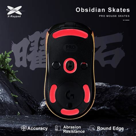 Obsidian skates for Logitech GPW mouse – X-Raypad