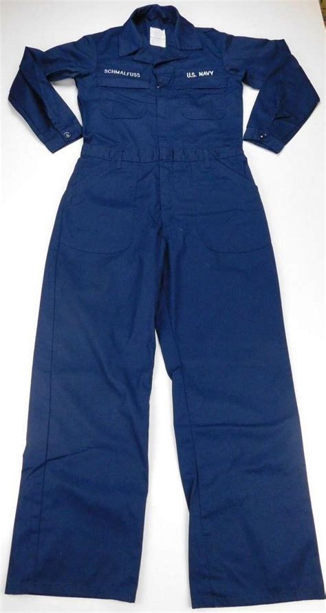 Propper US USN Navy Uniform Military Blue Utility Poly/Cotton Coveralls 40 Long | #2018321267