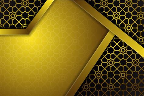 Gold Black Islamic Pattern Background Graphic by noory.shopper · Creative Fabrica | Islamic ...