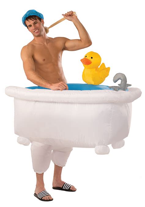 Adult Inflatable Man in Tub Costume