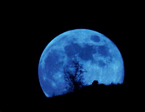 THE BLUE AESTHETIC | Blue moon image, Blue moon, Full blue moon