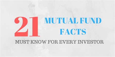 Mutual funds for beginners - 21 facts you must know