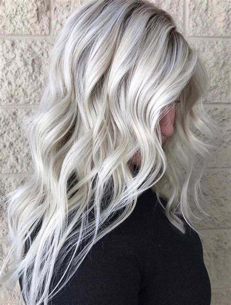 Cutest Ice Blonde Balayage Hair Color Ideas to Try in 2019 | Ice blonde hair, Ice blonde ...