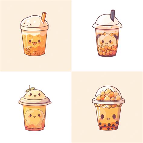 Bubble tea cup design collection Pearl milk tea Taiwan milk teaYummy ...