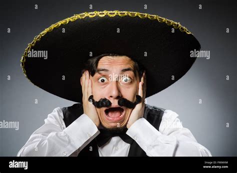 Mexican man in funny concept Stock Photo - Alamy