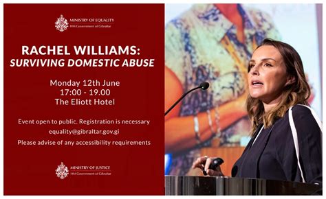 Rachel Williams Returns To Gibraltar For Talks On Domestic Abuse - Your Gibraltar TV (YGTV)