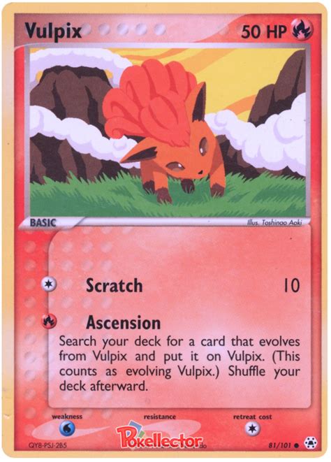 Vulpix - EX Hidden Legends #81 Pokemon Card