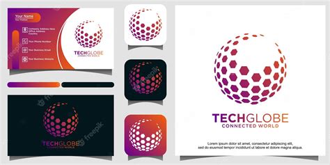 Premium Vector | Modern circle pixel media logo template