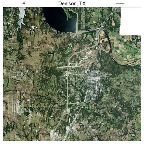 Aerial Photography Map of Denison, TX Texas