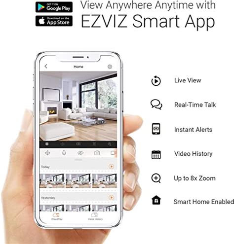 EZVIZ Video Doorbell Camera, 2.4Ghz/5Ghz Wi-Fi 1080P Wired Security ...