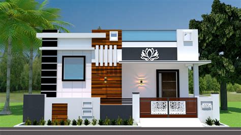 Best 12 Single Floor Modern Home Elevation Exterior 3D Design Ideas ...