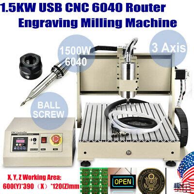 1500W CNC 6040 Router Engraver Engraving Machine Wood Milling Machine VFD USB | eBay